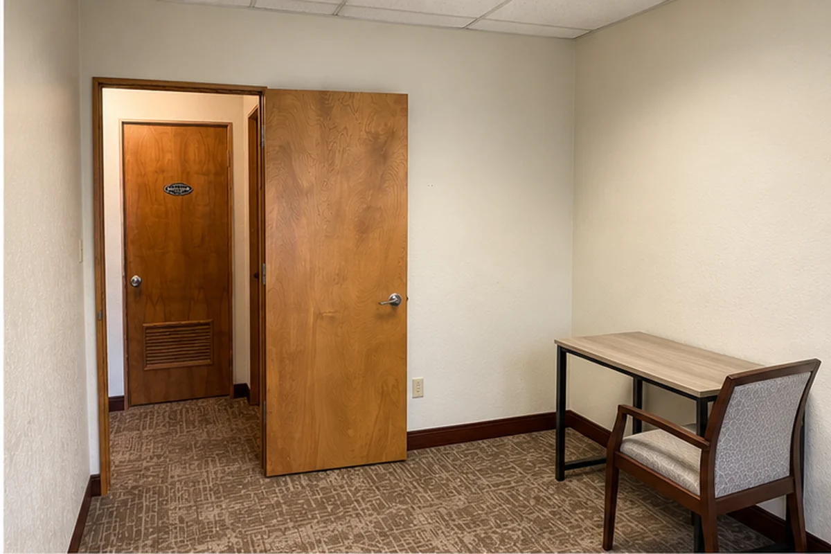 suite 204 office rental with natural light and furnishings